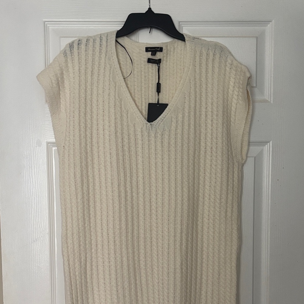 Massimo Dutti Ivory Ribbed Sweater - Picture 11 of 11